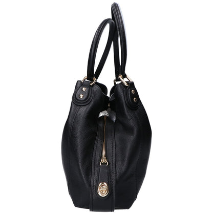 COACH コーチ 57125 ブラック レザー トートバッグ トートバッグ
