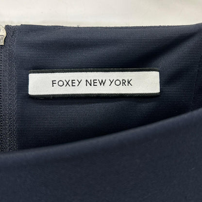 FOXEY NEW YORK フォクシーニューヨーク ネイビー 長袖 ワンピース ワンピース