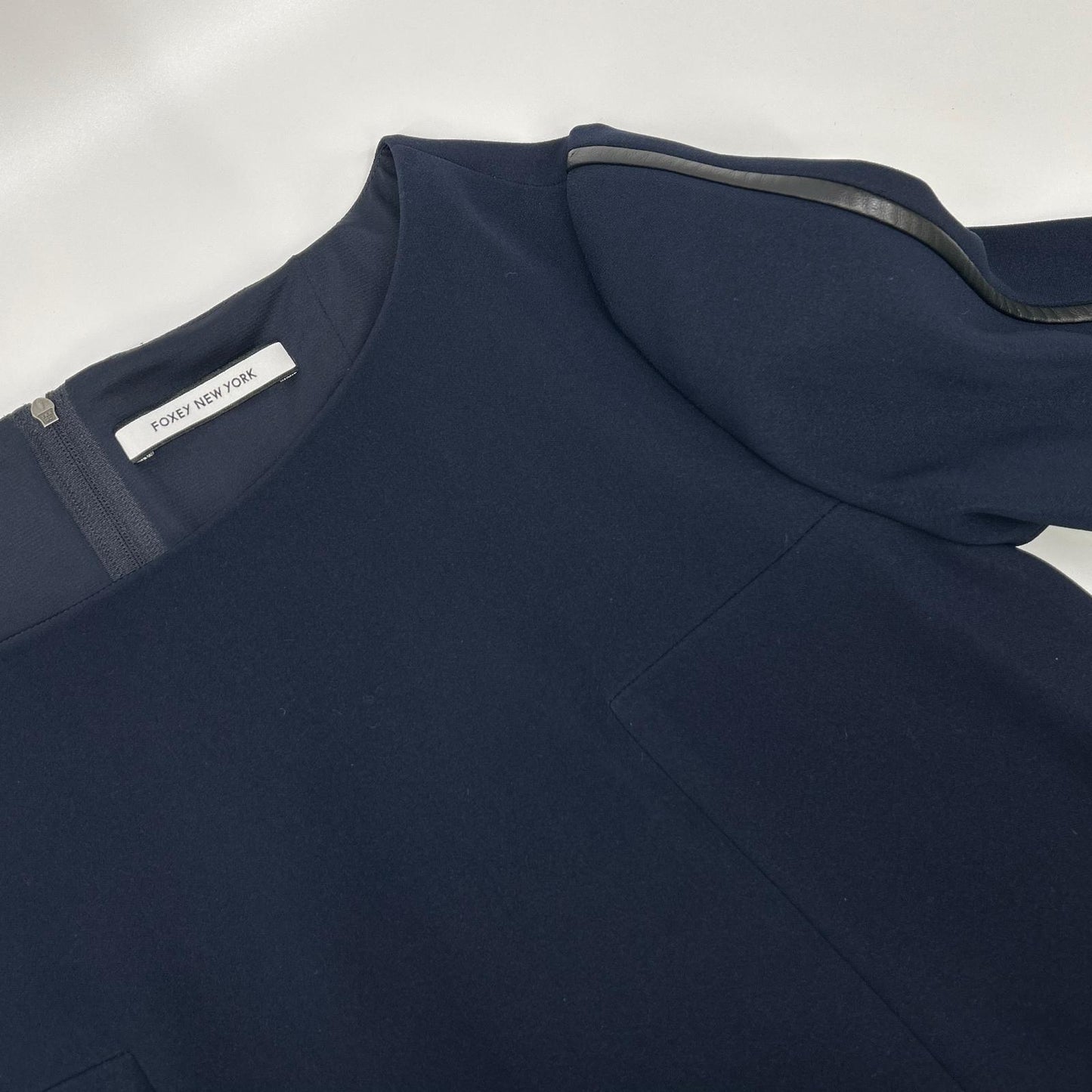 FOXEY NEW YORK フォクシーニューヨーク ネイビー 長袖 ワンピース ワンピース