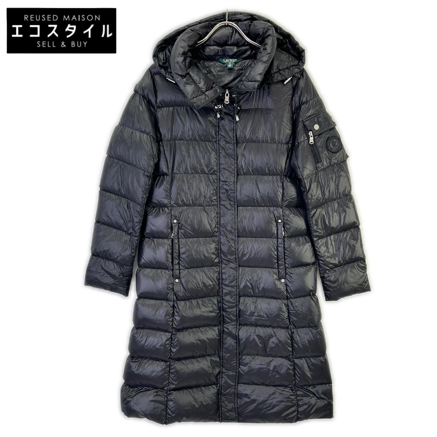 LAUREN RALPH LAUREN Lauren Ralph Lauren 03945310963 black hooded down coat coat