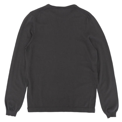 GRAN SASSO グランサッソ 美品 コットン クルーネック 12ゲージ ニット トップス メンズ ブラウン 48 58136 18120 トップス