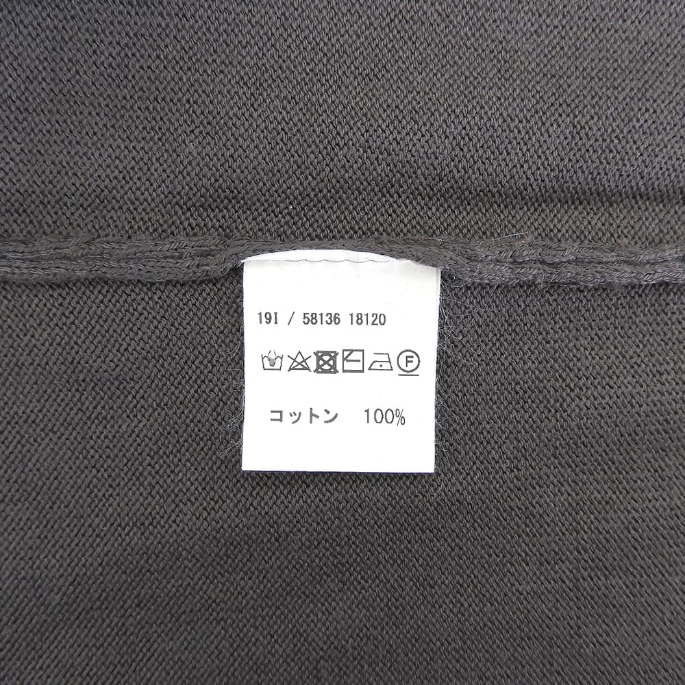 GRAN SASSO グランサッソ 美品 コットン クルーネック 12ゲージ ニット トップス メンズ ブラウン 48 58136 18120 トップス