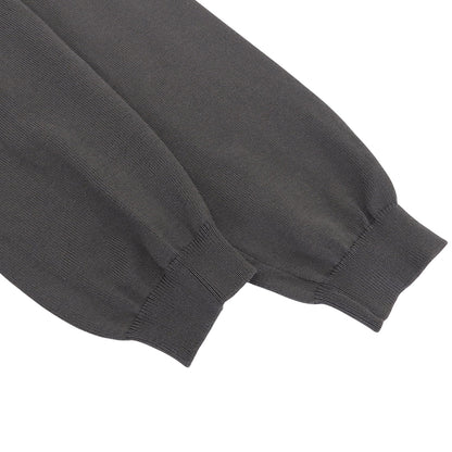 GRAN SASSO グランサッソ 美品 コットン クルーネック 12ゲージ ニット トップス メンズ ブラウン 48 58136 18120 トップス