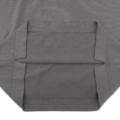 GRAN SASSO グランサッソ 美品 コットン クルーネック 12ゲージ ニット トップス メンズ ブラウン 48 58136 18120 トップス