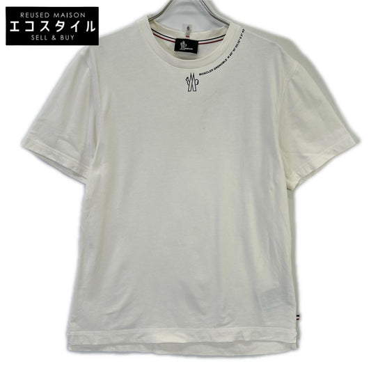 MONCLER モンクレール Grenoble 24年 ホワイト ネックロゴ 半袖Tシャツ トップス