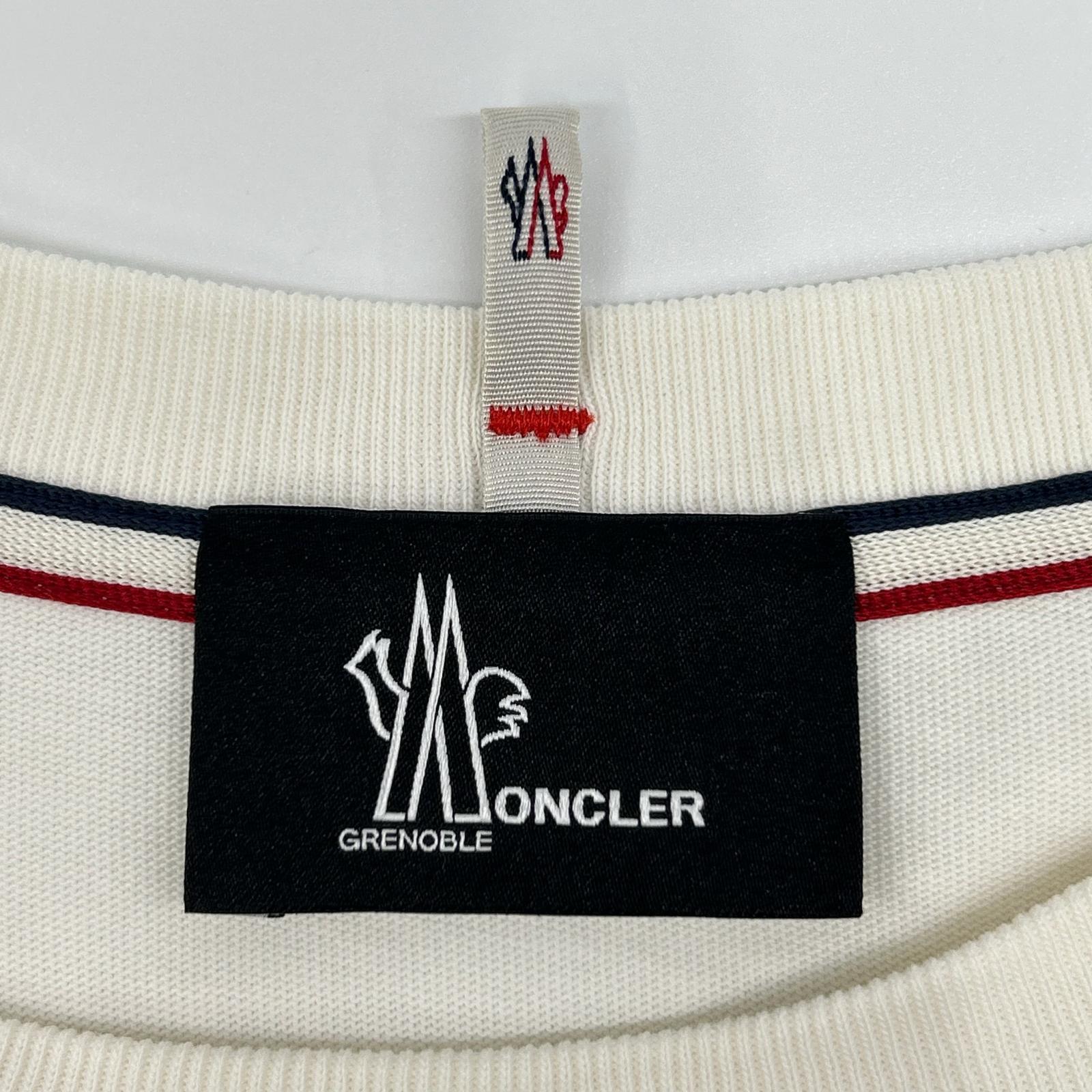 MONCLER 盟可睐 Grenoble 24年 白色 领口徽标 短袖T恤 上衣