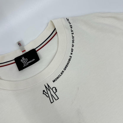 MONCLER 盟可睐 Grenoble 24年 白色 领口徽标 短袖T恤 上衣