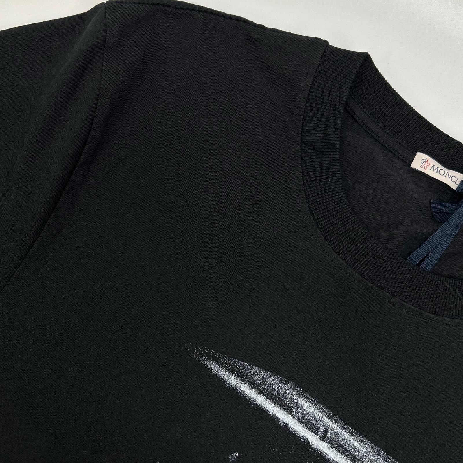 MONCLER モンクレール ジーニアス 1017 ALYX 9SM　21年 ブラック プリント Tシャツ トップス