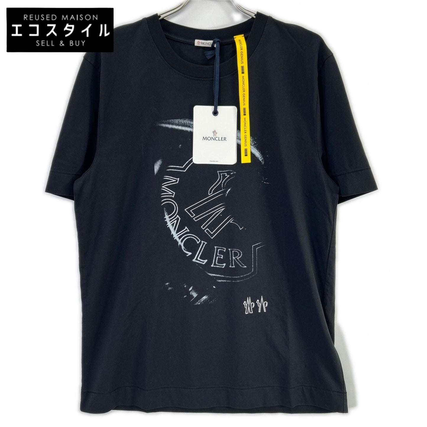 MONCLER モンクレール ジーニアス 1017 ALYX 9SM　21年 ブラック プリント Tシャツ トップス