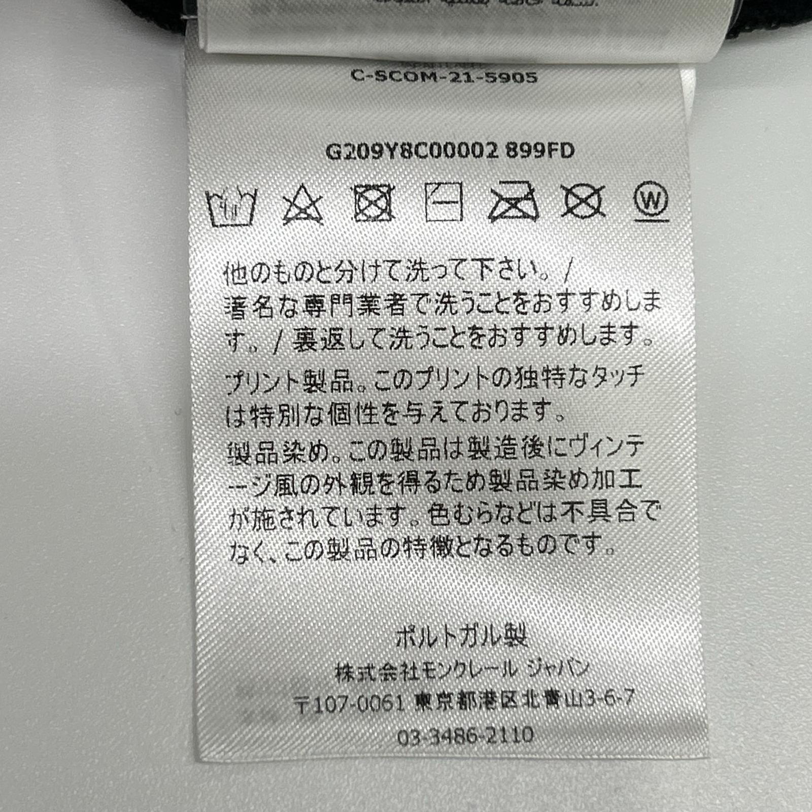 MONCLER モンクレール ジーニアス 1017 ALYX 9SM　21年 ブラック プリント Tシャツ トップス