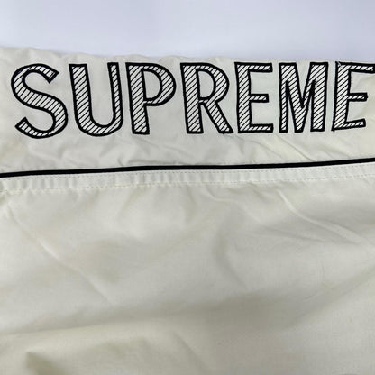 Supreme シュプリーム 17SS ホワイト STRIPED LOGO WINDBREKER ジャケット