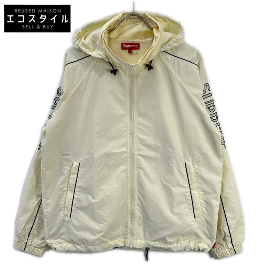 Supreme シュプリーム 17SS ホワイト STRIPED LOGO WINDBREKER ジャケット