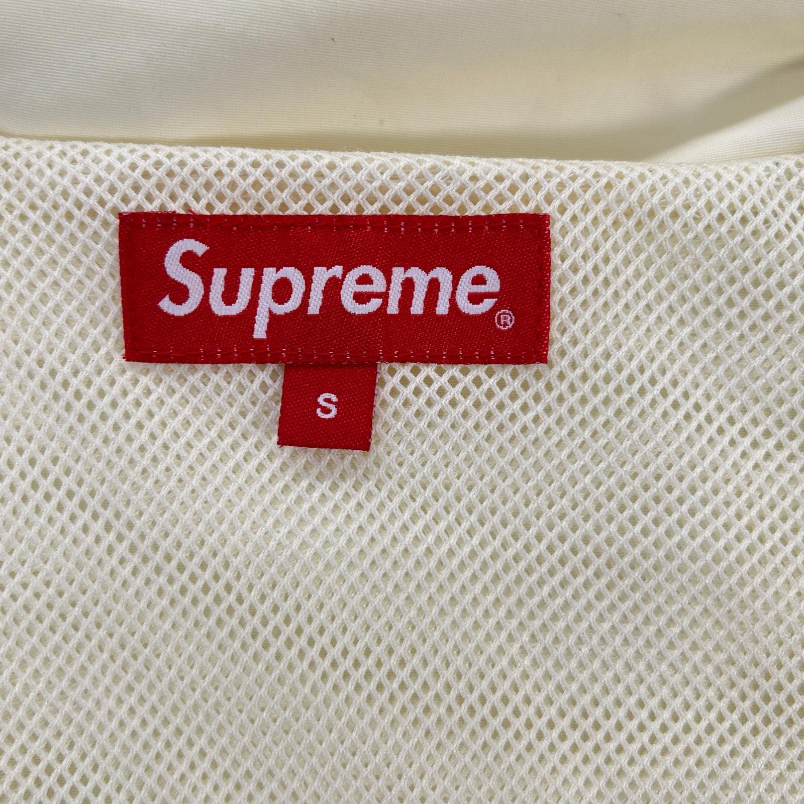 Supreme シュプリーム 17SS ホワイト STRIPED LOGO WINDBREKER ジャケット