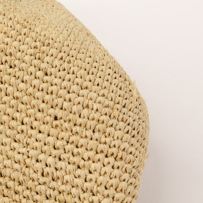 CELINE セリーヌ トリオンフ刺繍 ラフィア バケットハット 帽子