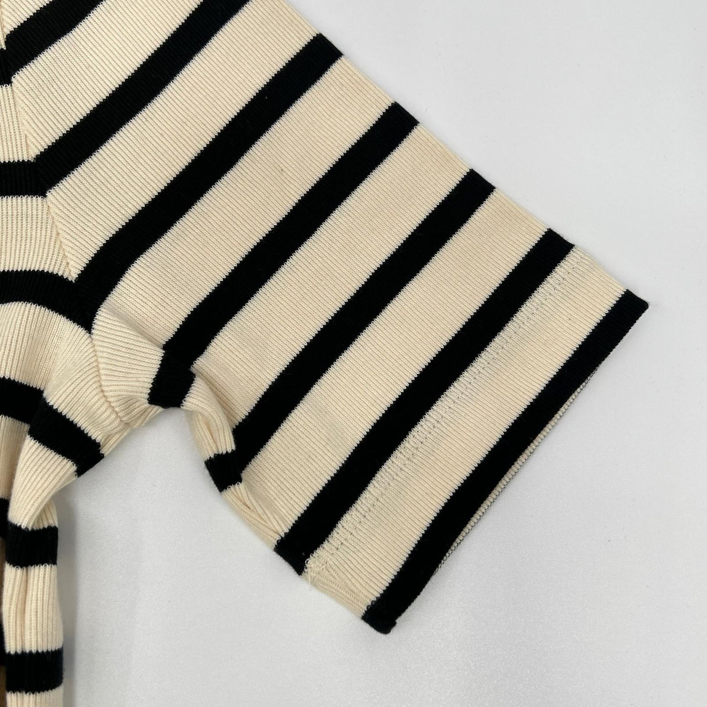 JIL SANDER+ ジルサンダープラス J40GC0111 J46497 アイボリー ボーダー 半袖Tシャツ トップス