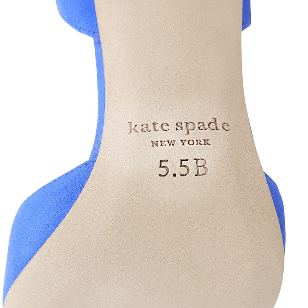 Kate spade ケイトスペード 未使用 AMOUR POM スエード パンプス レディース 5.5B シューズ