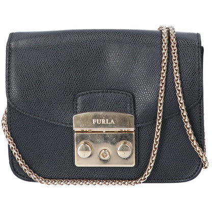 FURLA フルラ ブラック メトロポリス チェーンショルダーバッグ ショルダーバッグ