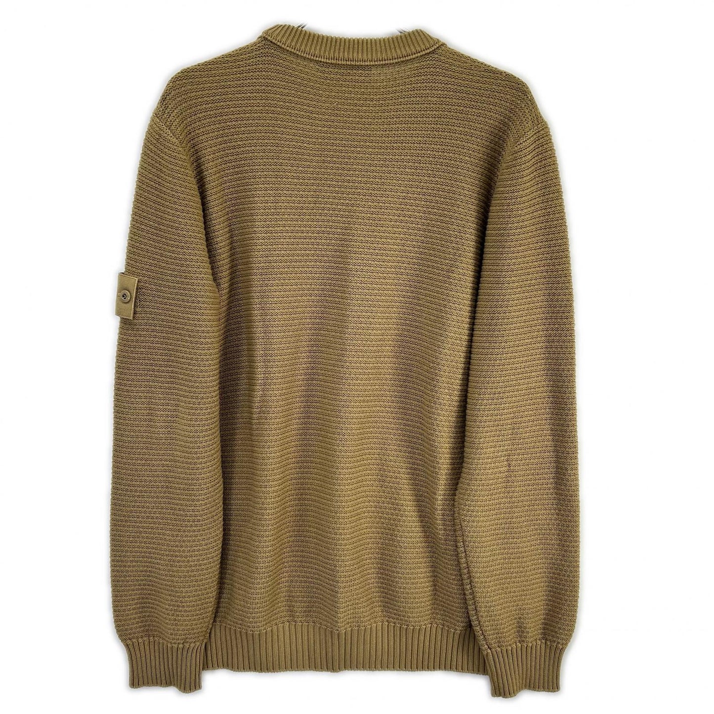 STONE ISLAND ストーンアイランド 25年 L1S155100032 ゴースト ベージュ コットン×カシミア クルーネックジャンパー トップス