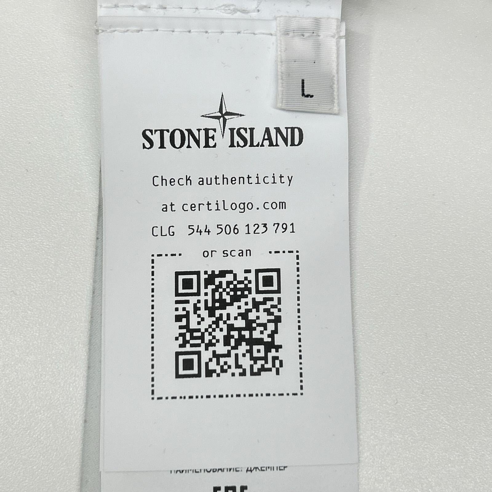 STONE ISLAND ストーンアイランド 25年 L1S155100032 ゴースト ベージュ コットン×カシミア クルーネックジャンパー トップス