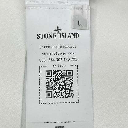STONE ISLAND ストーンアイランド 25年 L1S155100032 ゴースト ベージュ コットン×カシミア クルーネックジャンパー トップス
