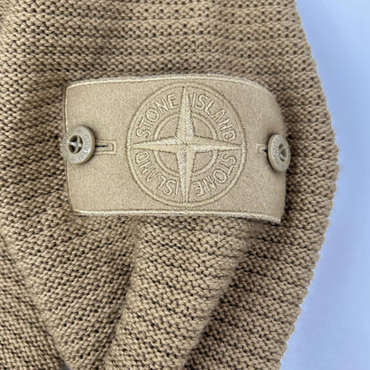 STONE ISLAND ストーンアイランド 25年 L1S155100032 ゴースト ベージュ コットン×カシミア クルーネックジャンパー トップス