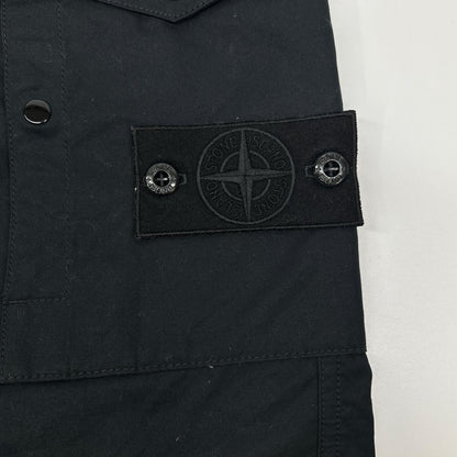 STONE ISLAND ストーンアイランド 25年 ゴースト ブラック L1S153100017 ALL-WEATHER COTTON CANVAS カーゴパンツ ボトムス