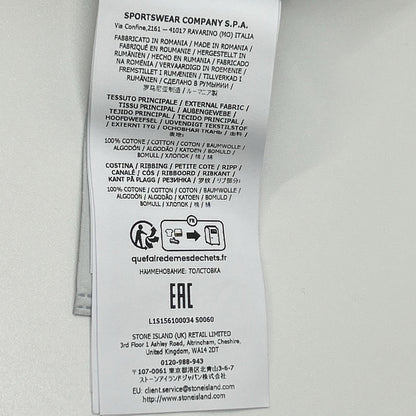 STONE ISLAND ストーンアイランド L1S156100034 グレー　コットン クルーネックスウェット トップス