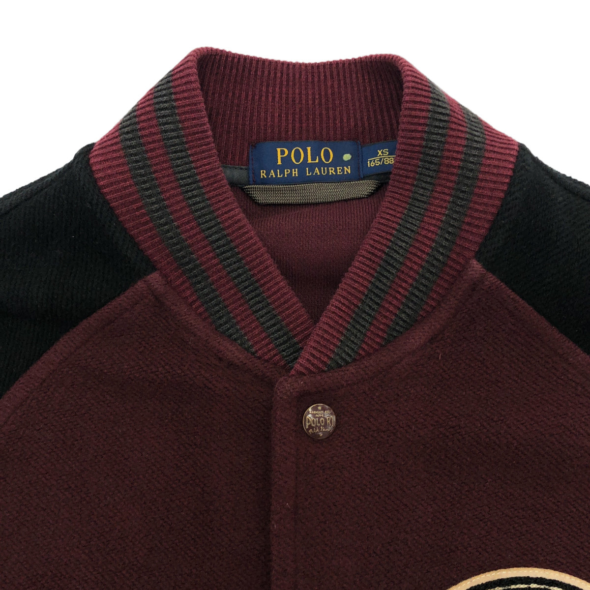 POLObyRalphLauren ポロラルフローレン 710560841001 バーガンディ×ブラック スタジャン トップス