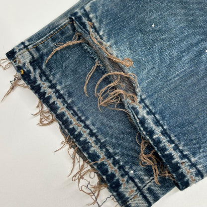 INNOCENCE NYC Innocence New York INSTDM01 Indigo Rush Repair Denim Pants Bottoms
