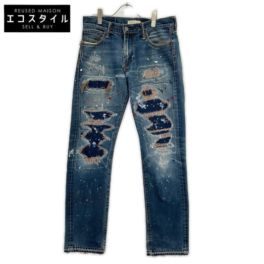 INNOCENCE NYC イノセンス ニューヨーク INSTDM01 インディゴ ラッシュ リペア デニム パンツ ボトムス