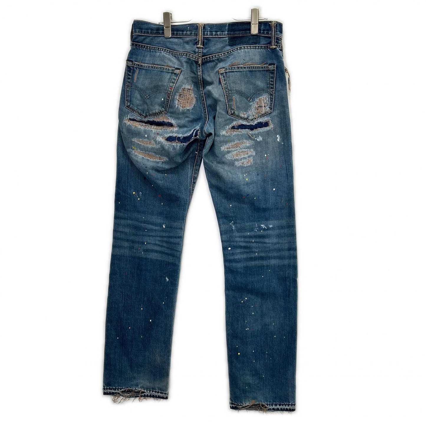 INNOCENCE NYC Innocence New York INSTDM01 Indigo Rush Repair Denim Pants Bottoms
