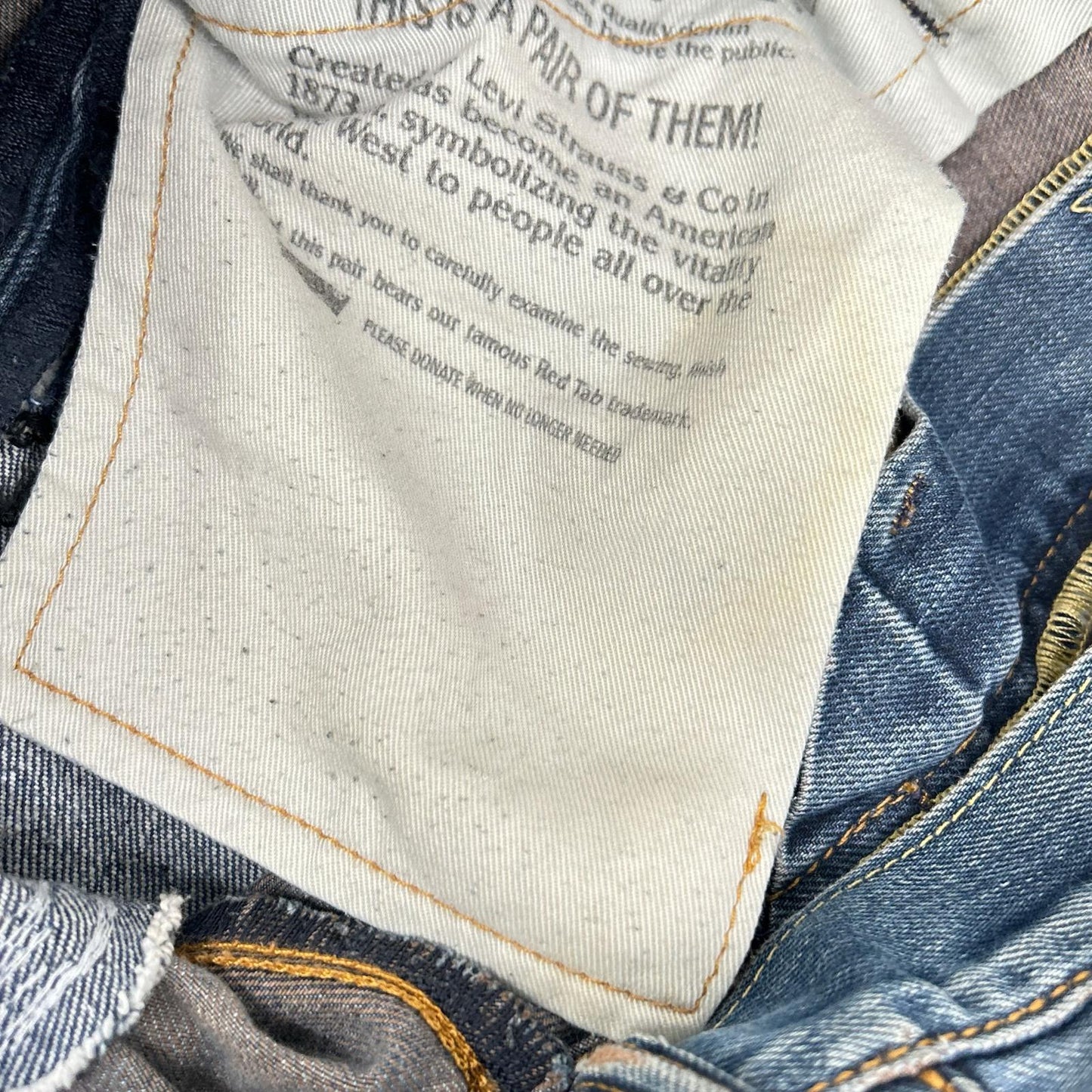 INNOCENCE NYC Innocence New York INSTDM01 Indigo Rush Repair Denim Pants Bottoms