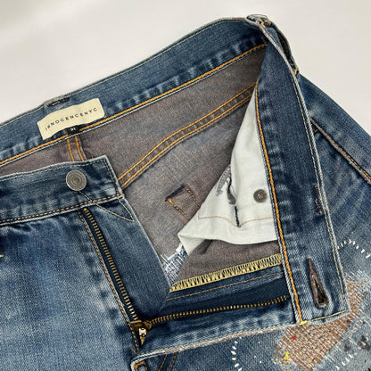 INNOCENCE NYC Innocence New York INSTDM01 Indigo Rush Repair Denim Pants Bottoms