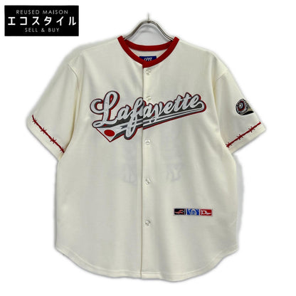 LFYT エルエフワイティー ×LOSO LE220201 ホワイト×レッド ベースボールシャツ トップス
