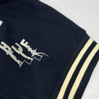 HUF ハフ JK00368 ネイビー 20 Year Classic H Varsity スタジアムジャケット ジャケット