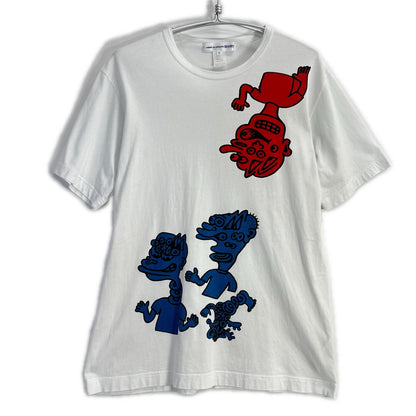 COMMEdesGARCONS SHIRT コムデギャルソンシャツ ×NOAH LYON S25100 ホワイト プリント 半袖Tシャツ トップス