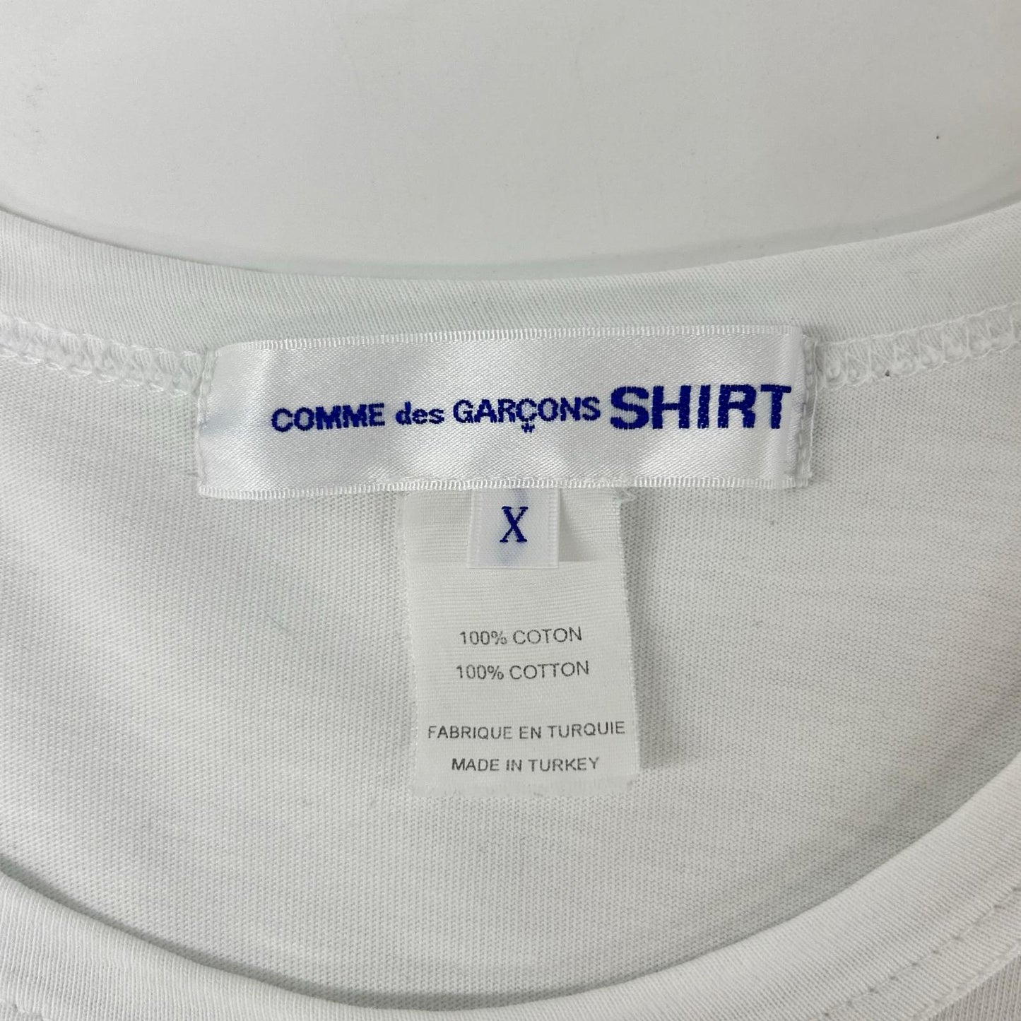 COMMEdesGARCONS SHIRT コムデギャルソンシャツ ×NOAH LYON S25100 ホワイト プリント 半袖Tシャツ トップス