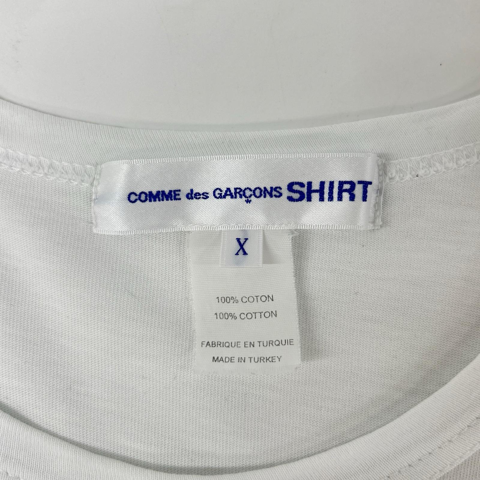 COMMEdesGARCONS SHIRT コムデギャルソンシャツ ×NOAH LYON S25100 ホワイト プリント 半袖Tシャツ トップス