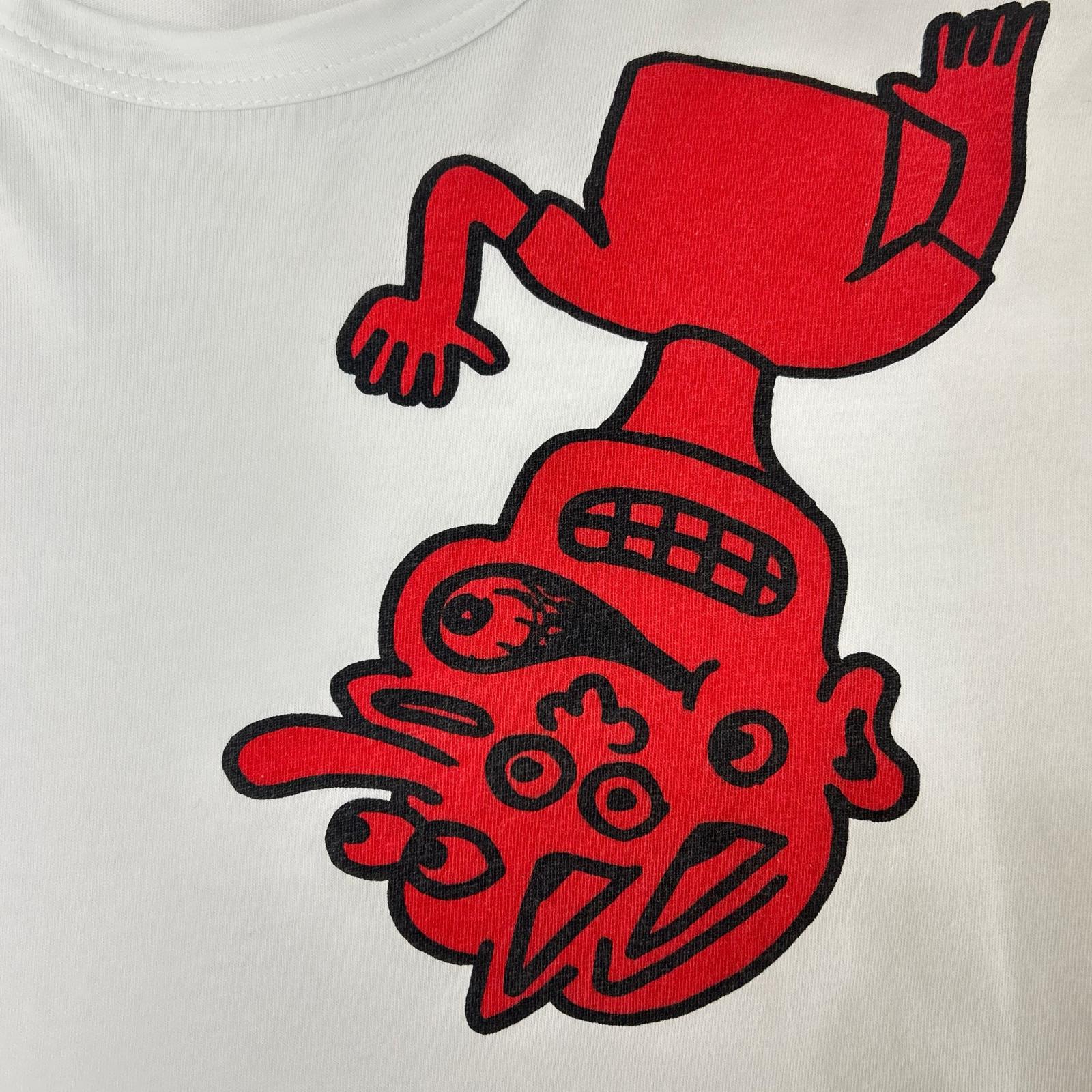 COMMEdesGARCONS SHIRT コムデギャルソンシャツ ×NOAH LYON S25100 ホワイト プリント 半袖Tシャツ トップス