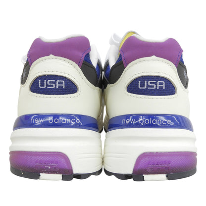 NEW BALANCE ニューバランス U99278L USA製 992 ローカットスニーカー シューズ メンズ ブルー×パープル 26.5cm シューズ