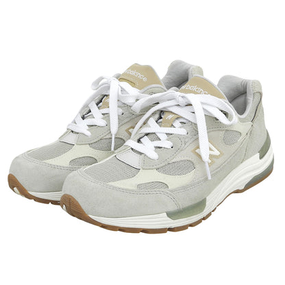 NEW BALANCE ニューバランス U992720 USA製 992 ローカットスニーカー シューズ メンズ カーキ×ベージュ 26.5cm シューズ