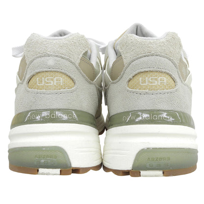 NEW BALANCE ニューバランス U992720 USA製 992 ローカットスニーカー シューズ メンズ カーキ×ベージュ 26.5cm シューズ