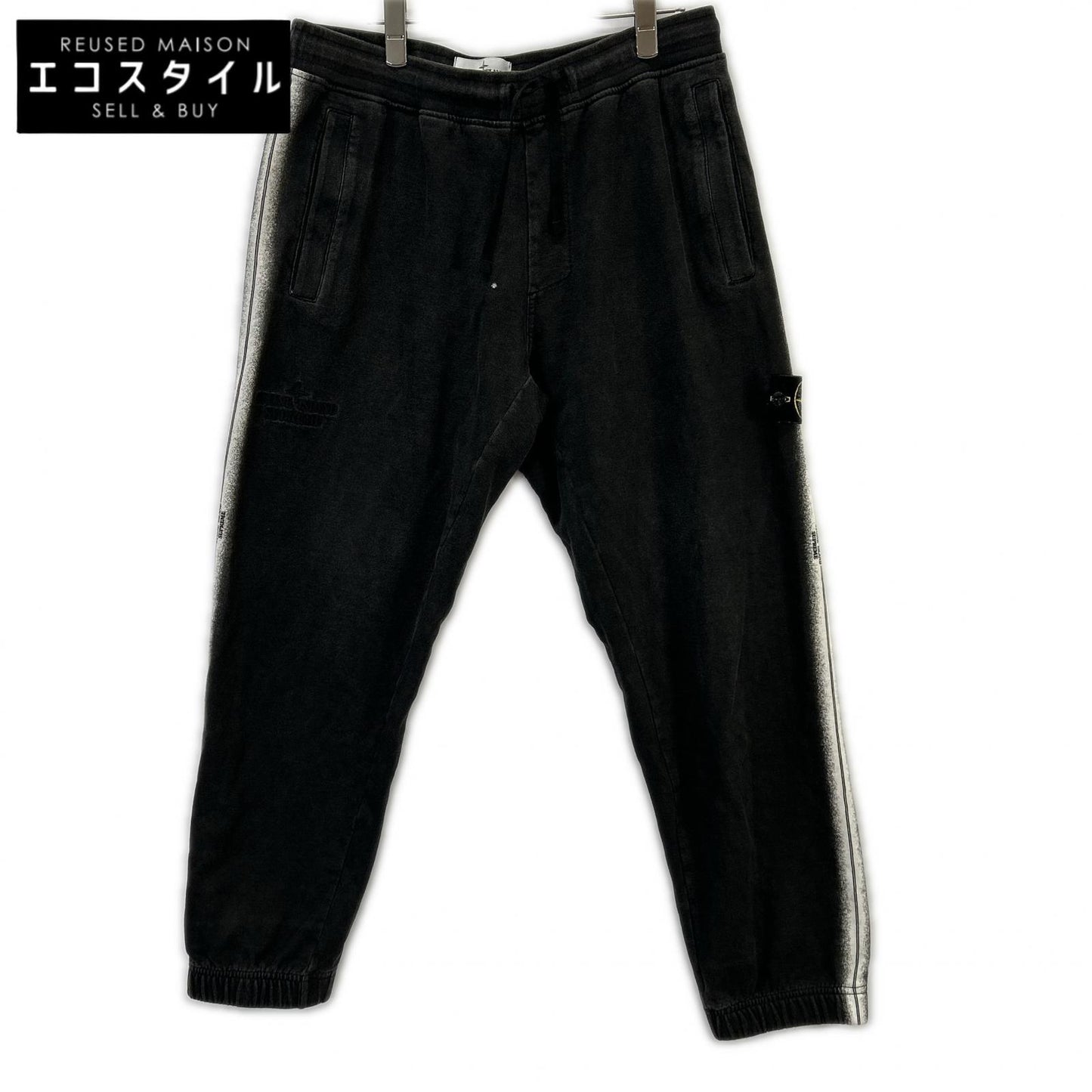 STONE ISLAND ストーンアイランド 【×SUPREME】22SS 7625602S2 ブラック Stripe Sweatpant ボトムス
