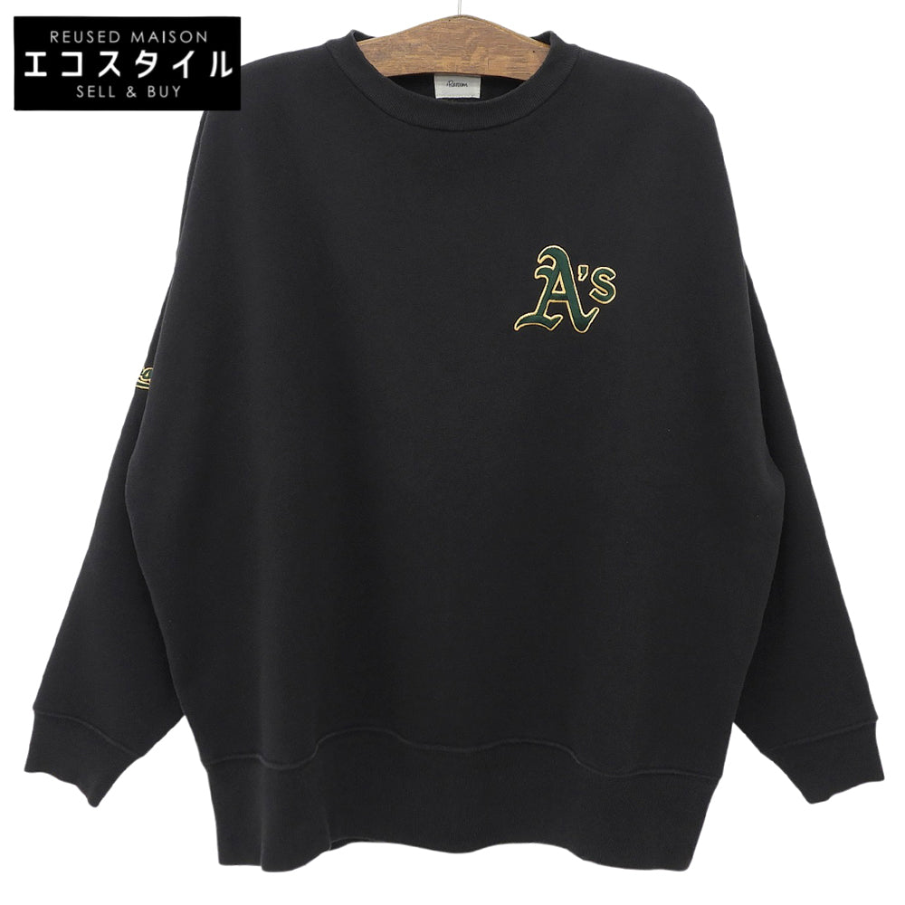 #Re:room リルーム Aロゴ スウェット トップス メンズ ブラック M-L トップス