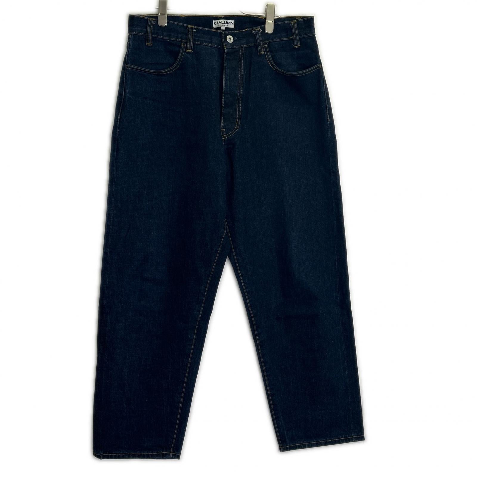 CAHLUMN カウラム 1043390900022 インディゴ Selvedge バギー Denim Pant ボトムス