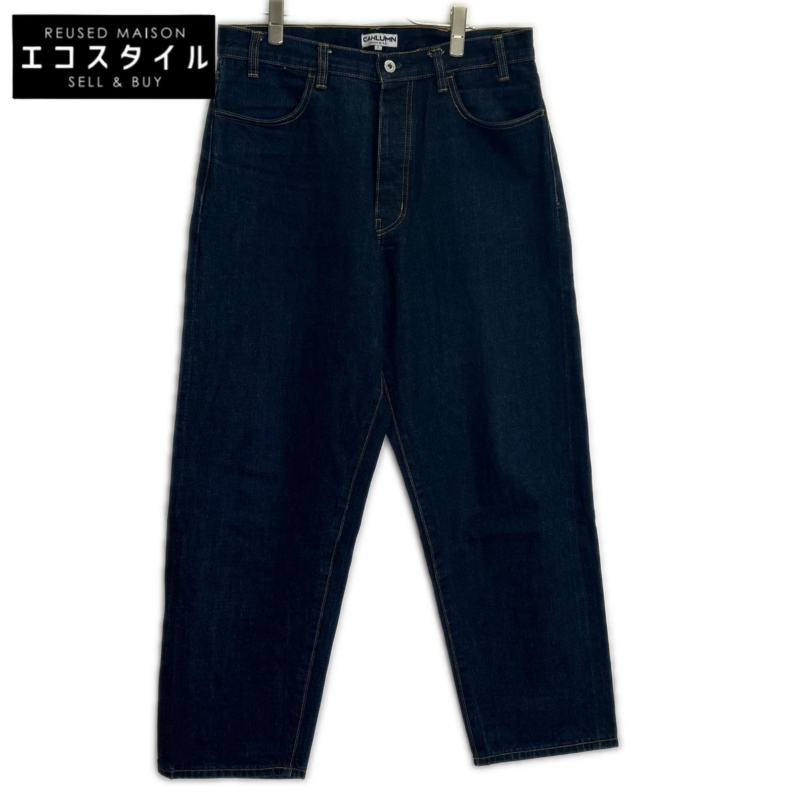 CAHLUMN カウラム 1043390900022 インディゴ Selvedge バギー Denim Pant ボトムス