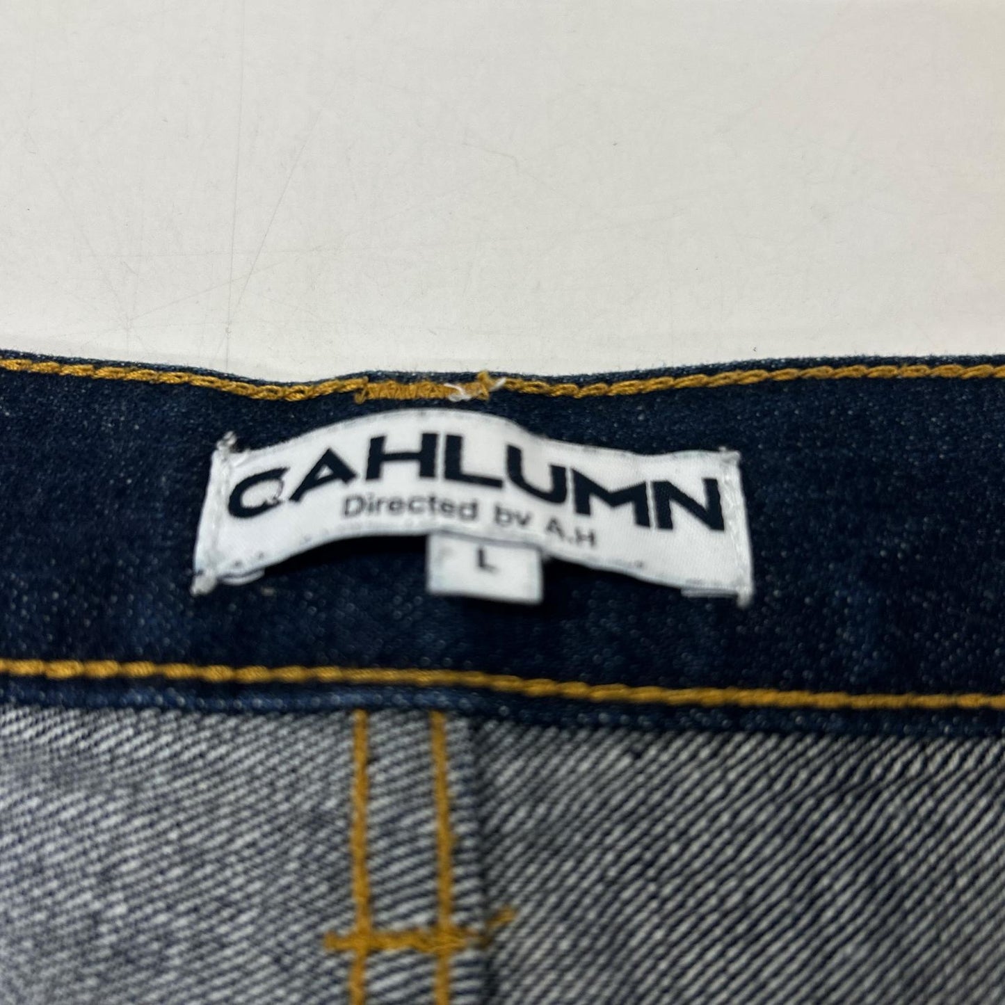 CAHLUMN カウラム 1043390900022 インディゴ Selvedge バギー Denim Pant ボトムス