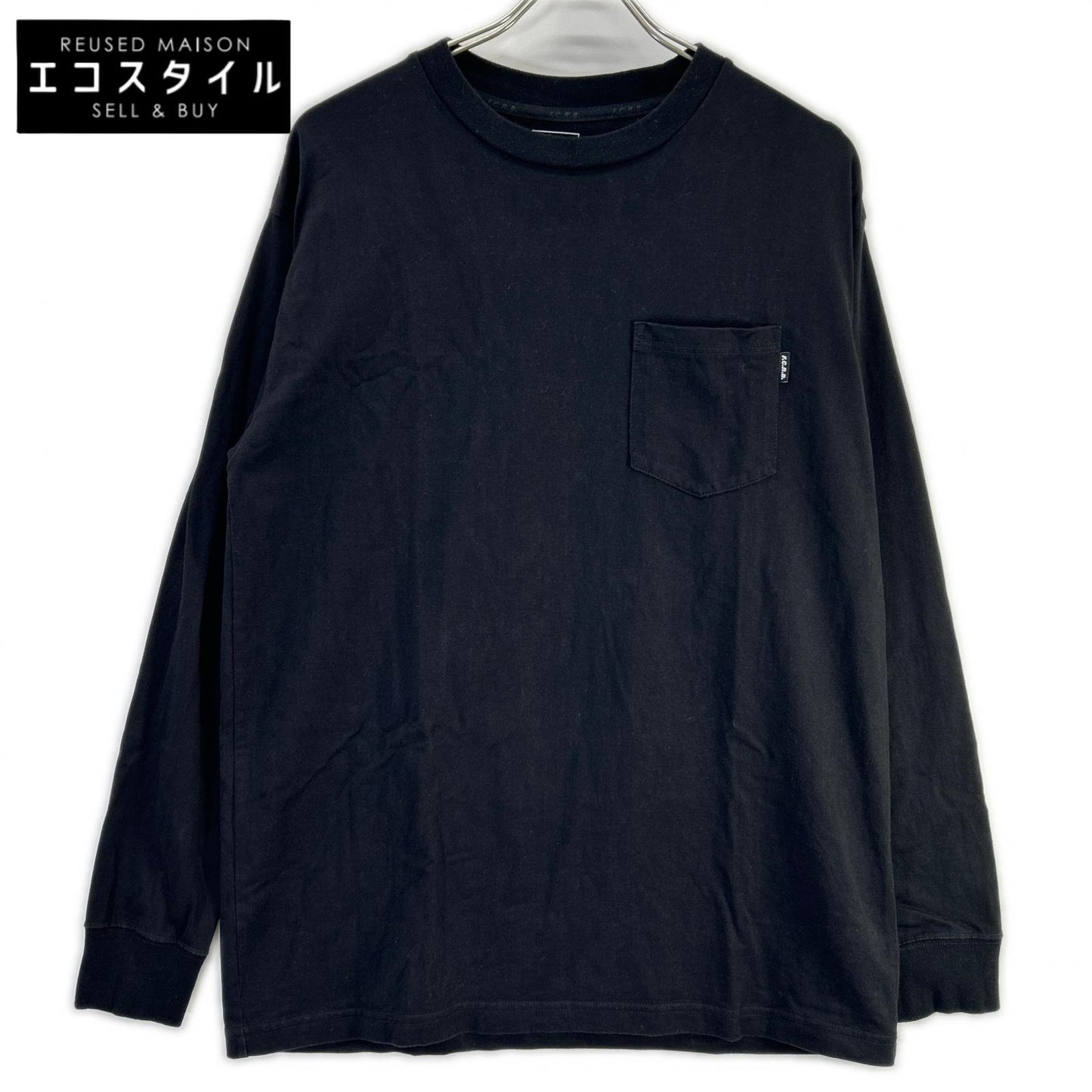 F.C.Real Bristol エフシーリアルブリストル FCRB-260082 26SS ブラック PRESS L/S TEE トップス