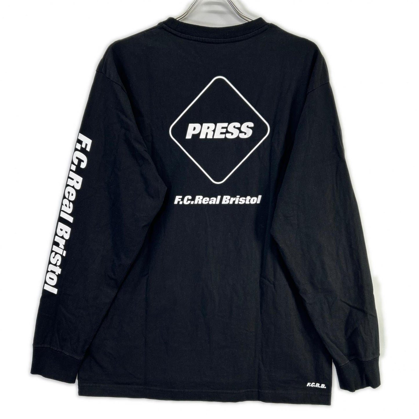 F.C.Real Bristol エフシーリアルブリストル FCRB-260082 26SS ブラック PRESS L/S TEE トップス