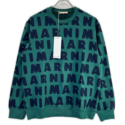 MARNI マルニ M00601-M00MW グリーン 総柄 クルーネックプルオーバー トップス